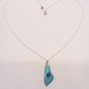 Semiprecious Turquoise Lili Silver Chain